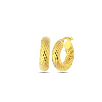 Mini Gold Twister Hoops