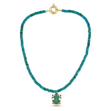 Green Miss Frog Necklace