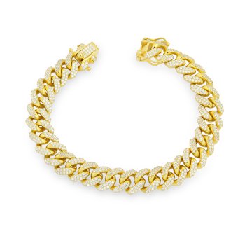 Full Zircon Chain Bracelet