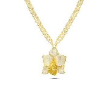 Gold Bloom Chain Necklace