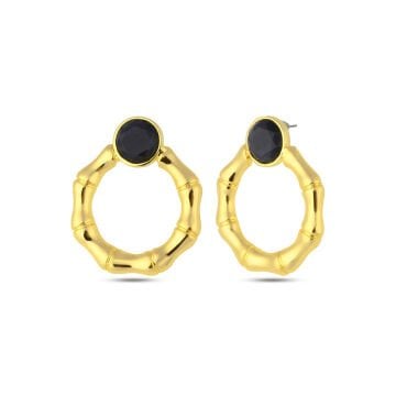 Gold Black Hannah Earrings