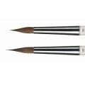 Clear Handle Brush Tips No:8-R-LT (1 Adet Regular, 1 Adet Long Type)