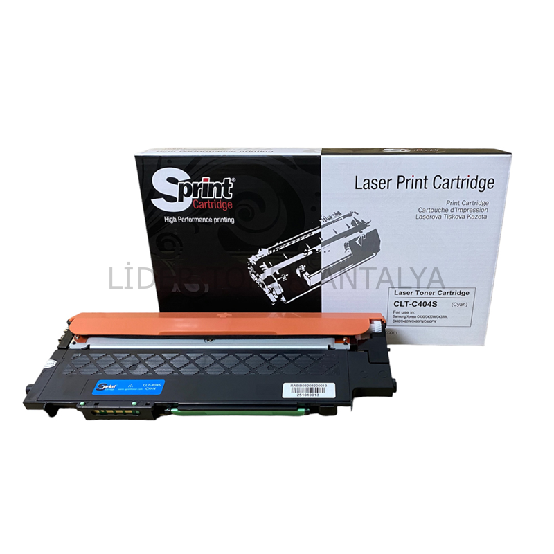 S PRINT CLT-C404S CYAN TONER (1K*) ÇİPLİ ✅