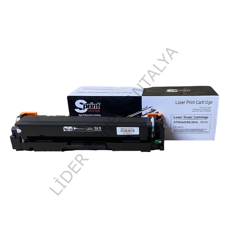 S PRINT CF540A (203A) / CRG-054 / CRG-067 BLACK TONER (1.4K*) - ÇİPLİ ✅
