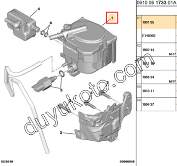 CİTROEN BERLİNGO MAZOT FİLTRESİ 1.6HDI 2005/2011