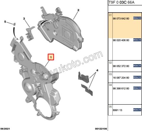 KAPAK EKS KAYIS ALT 1.6HDİ Euro6 C