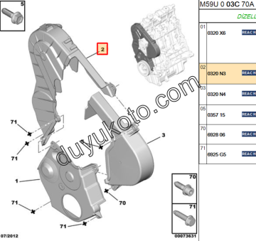 PEUGEOT EKSANTRİK KAPAK 1.9 DİZEL ÜST PARÇA