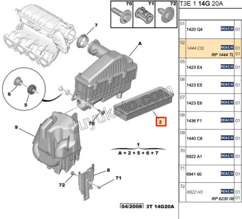 Hava Filtresi TU3A ET3J4