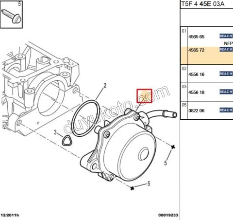 Vakum Pompası YM 1.4HDİ Euro4 02/11 P206 P307