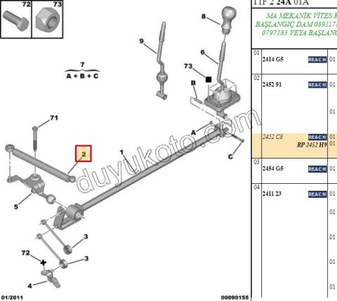 VITES ROTU P206 44CM UZUN