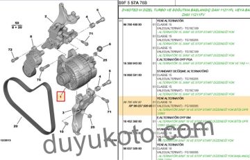 PEUGEOT EXPERT ALTERNATÖR 12V (ŞARZ DİNAMOSU)