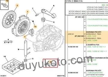 CITROEN SAXO DEBRİYAJ SETİ 1.5 DİZEL