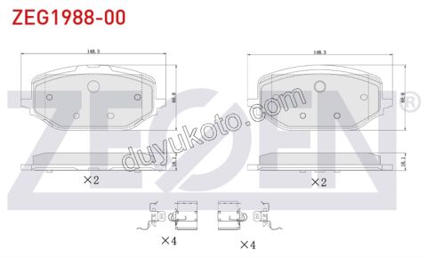 2019> Partner Rifter Berlingo Combo Doblo Proace City Fren Balatası Ön Tk BYK P3083 P30082 P5082 P50082 C5AIR DS7 P408