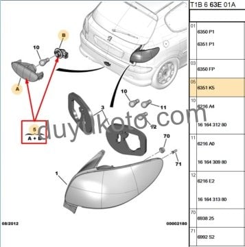 PEUGEOT 206 SİS ARKA (TAMPONDA)