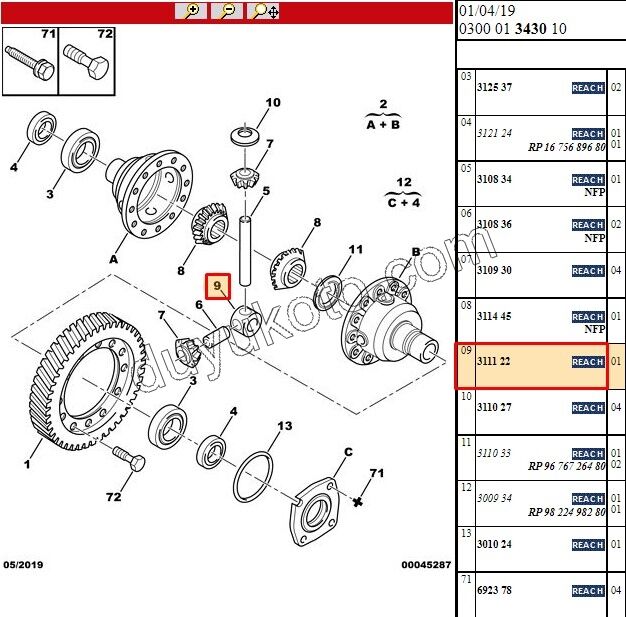 FLANS ISTAVROZ DISLI ORTA BXR3