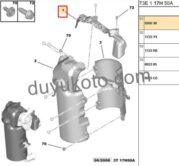 CİTROEN C2 TURBO KEÇESİ ÜST 1.4HDI