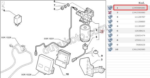 Komple Mazot Filtresi BXR3 2+3PIN REZ+ 2LI