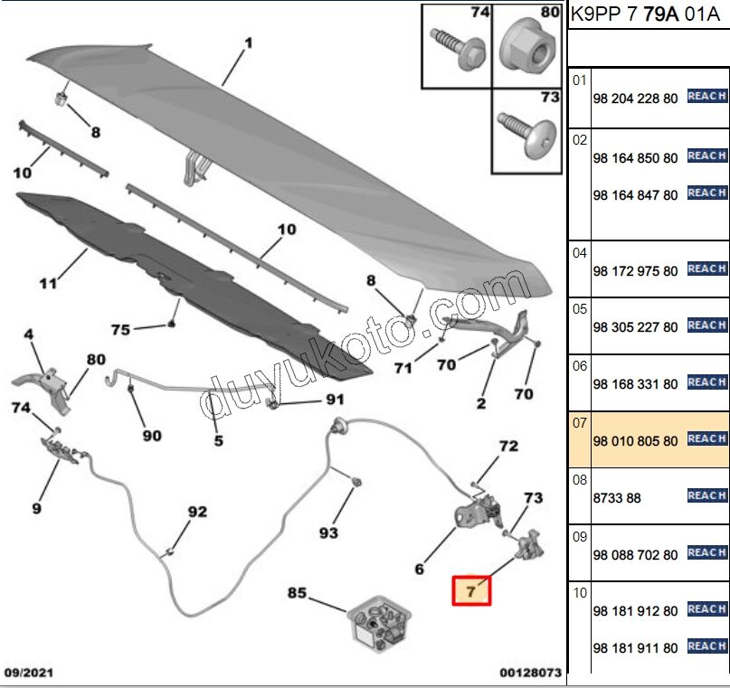 TEL MOTOR KAPUT ACMA PRT4 P3082 EXP4 P5082