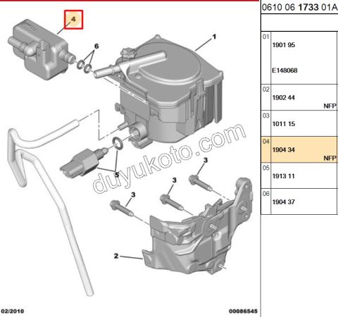 SENSOR MAZOT FILTRE ISITICI DV64