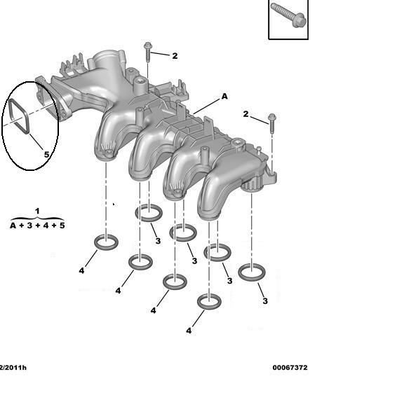 PEUGEOT 407 MANİFOLD CONTASI 1.6HDI