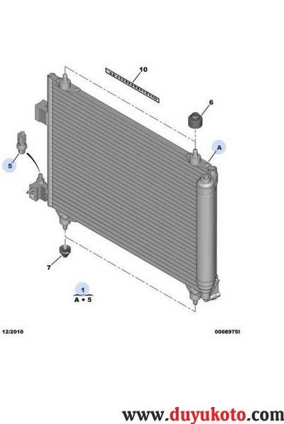 PEUGEOT 407 KLİMA RADYATÖRÜ
