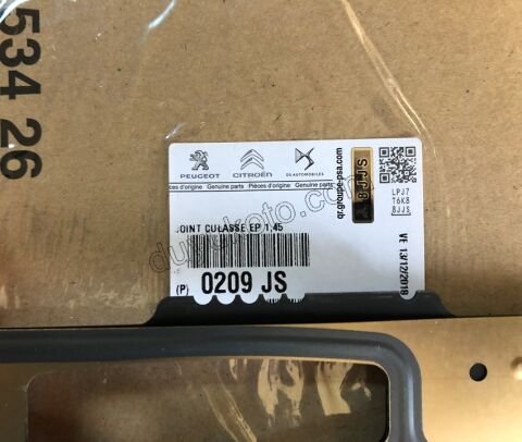 Silindir Kapak Contası 1.6HDİ Euro5/Euro6 1.45 5+1 CENTIK