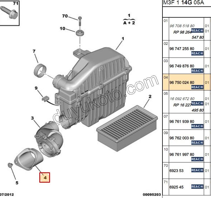 Hava Filtre Borusu P301 EB2
