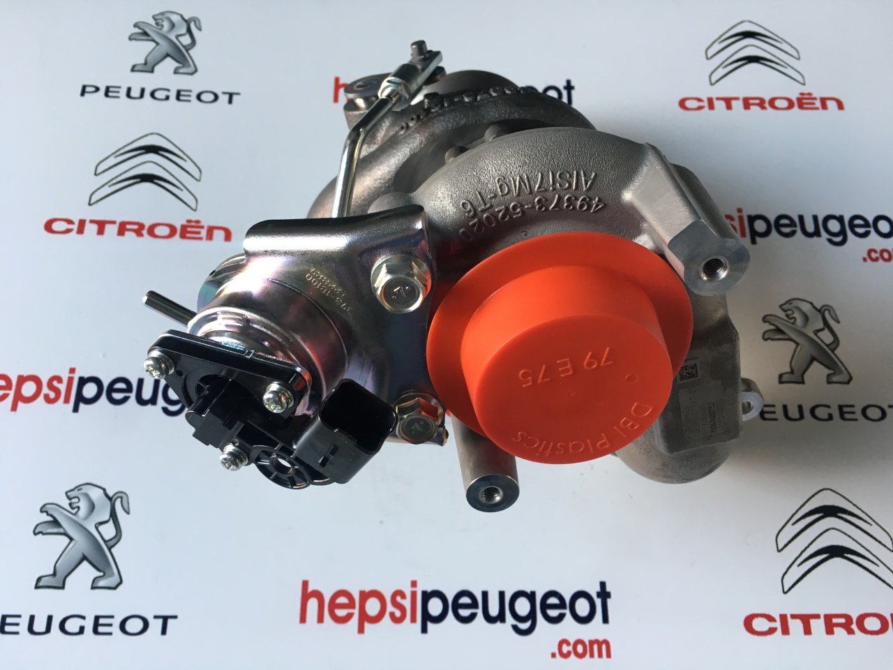 PEUGEOT PARTNER TURBO 1.6HDI EURO 5 95HP 2012 SONRASI PSA FOMOCO / TD02H2-07TVT-2 / 9673283680 / 12110601670 / 49373-02003 AV6Q6K682BB