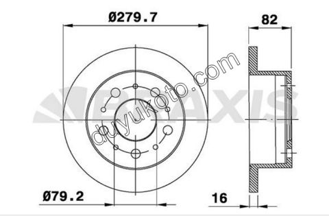 PEUGEOT CİTROEN FİAT BOXER JUMPER DUCATO ARKA FREN DİSK TK