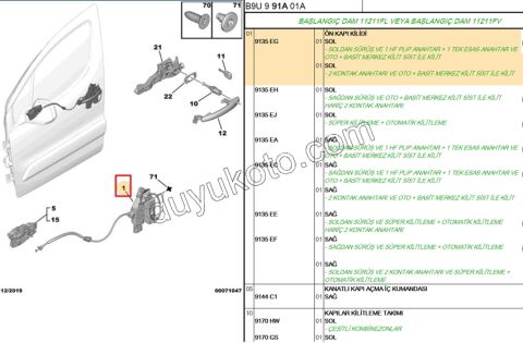 KILIT KAPI IC ON L PRT3