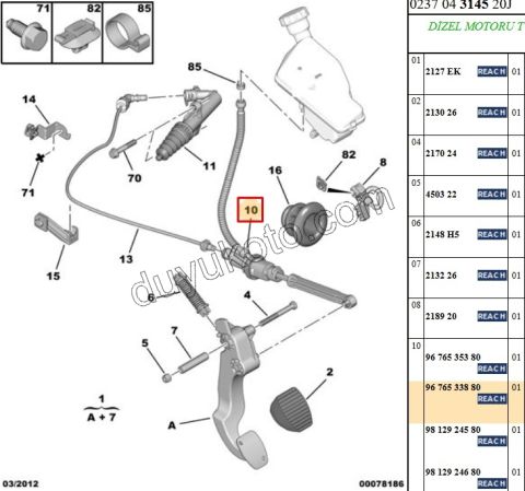 MERKEZ DEBRIYAJ UST P2081 P20081 S&S