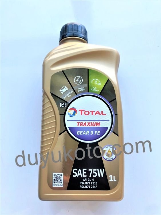 TOTAL ŞANZIMAN YAĞI 75W80 1LT TRAXIUM GEAR 9 FE SAE75W