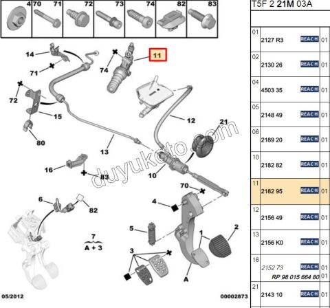 MERKEZ DEBRIYAJ ALT TUM MOD + 2156.K0 + 2182.A1