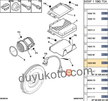 PEUGEOT 306 VOLAN SENSÖRÜ 1.8 BENZİNLİ