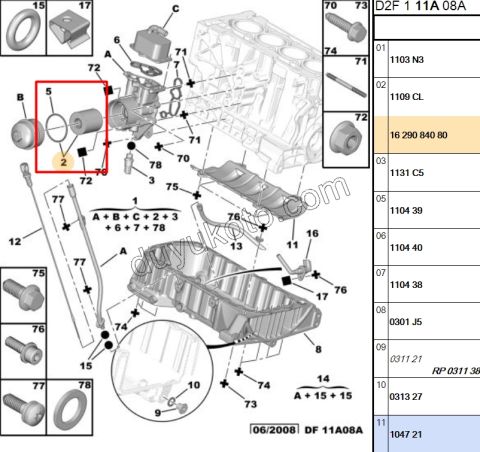 Yağ Filtresi ET3J4 EP3 1.6VTi 120HP