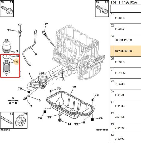 Yağ Filtresi ET3J4 EP3 1.6VTi 120HP