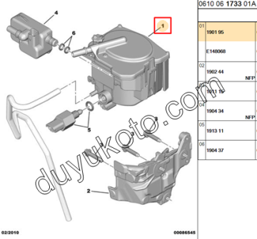 CİTROEN C4 MAZOT FİLTRESİ 1.6HDI 2005/2011