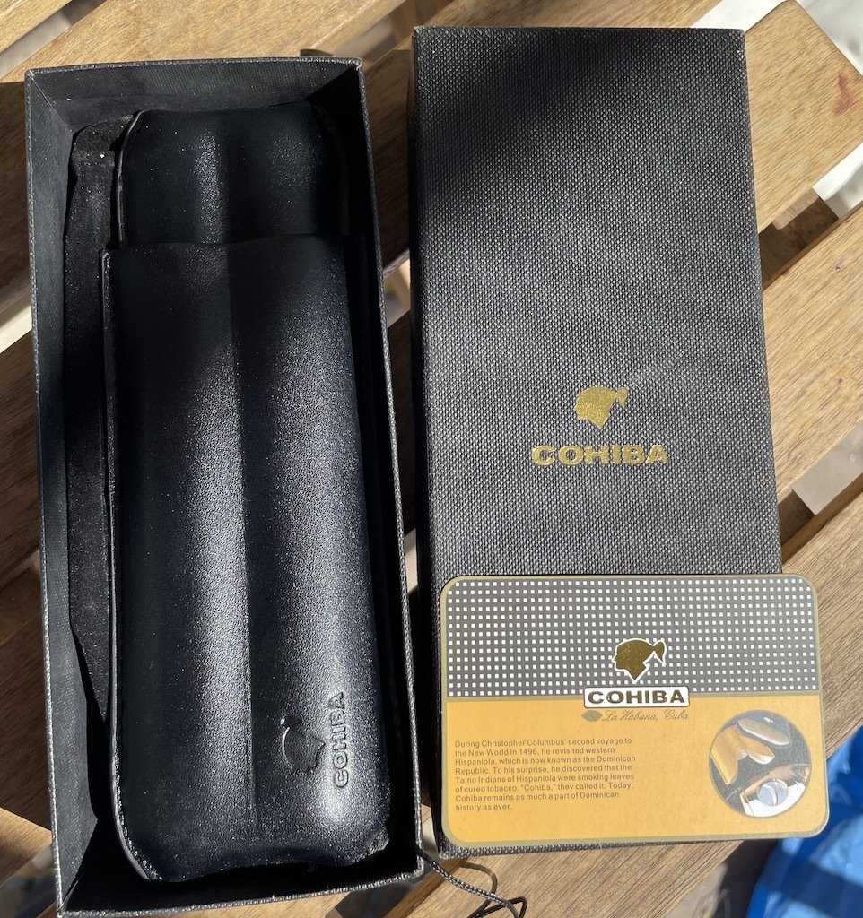 COHIBA - PURO CASE - PURO KILIF - İKİLİ - DERİ