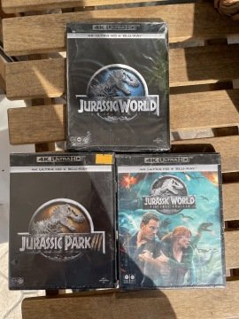 JURASSIC PARK SET- 3 FİLM - 4K - Blu-Ray