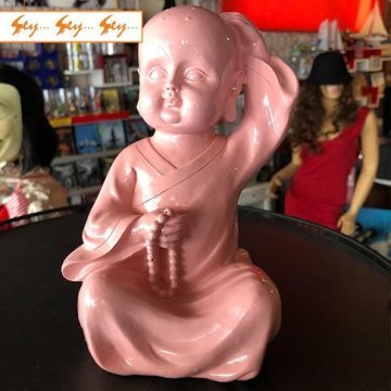 Pembe Büyük Budha Biblo - Model - 4