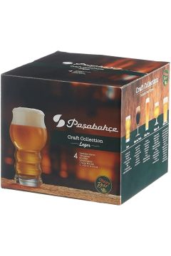 PAŞABAHÇE CRAFT LAGER BİRA BARDAĞI-4 LÜ SET