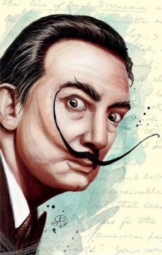 Salvador Dali Baskılı Küçük Defter