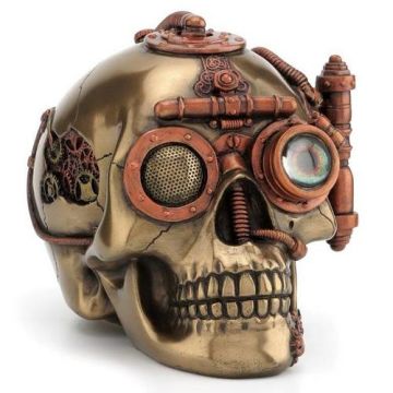 STEAMPUNK KURUKAFA BİBLO - KUTULU