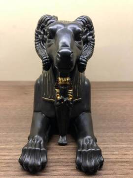 Mısır Dekoratif Oturan Koç Biblo