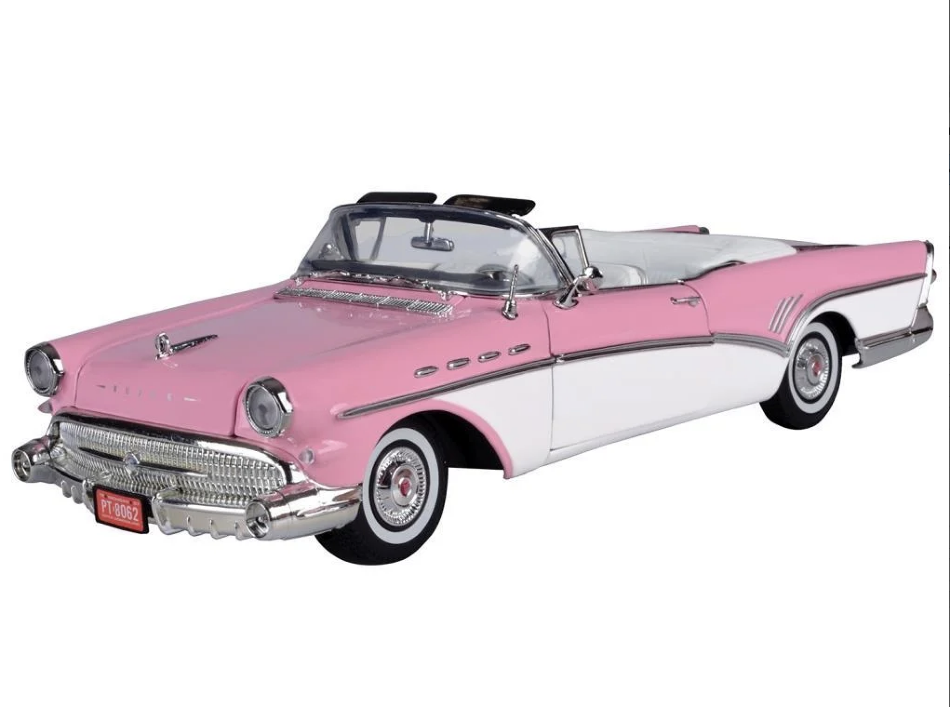 MODEL ARABA - 1957 BUICK ROADMASTER - PEMBE 1/18