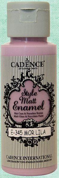 E345 Mor Lila Enamel Cam Boyası 59 ml