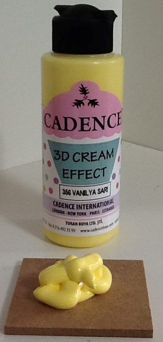 3D Cream Effect Vanilya Sarı 120 ml