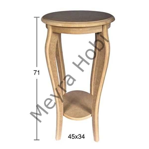 Mdf 4 Ayaklı Oval Sehpa SP532