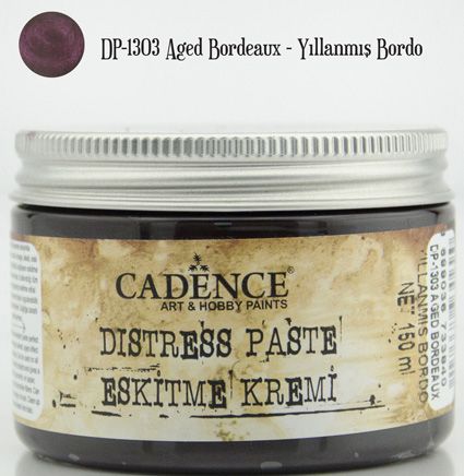 DP1303 Yıllanmış Bordo Eskitme Kremi /Distress Paste 150 ml