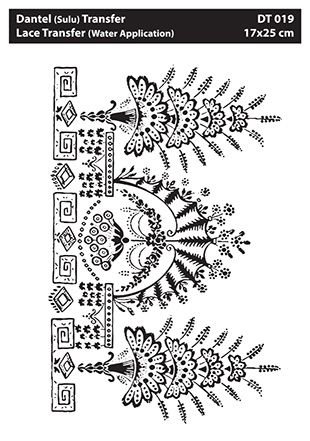 Cadence Dantel Transfer Beyaz 17*25